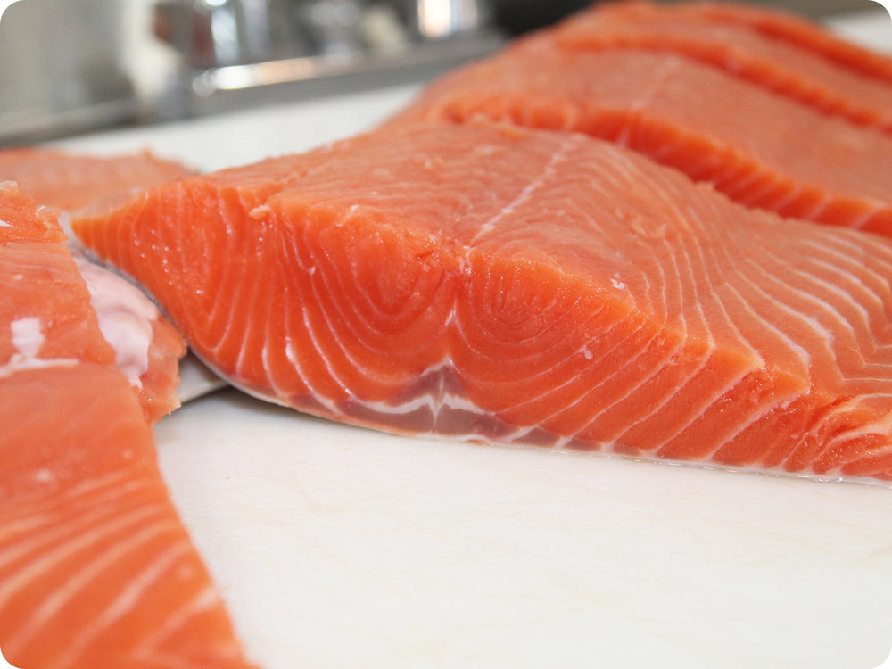 Wild King Salmon Fillet (prev-froz) by the pound